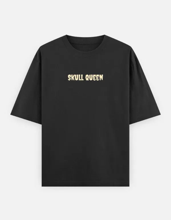 Black_Cotton_Oversized_Skull_Queen_Graphic_T_Shirt_For_Women