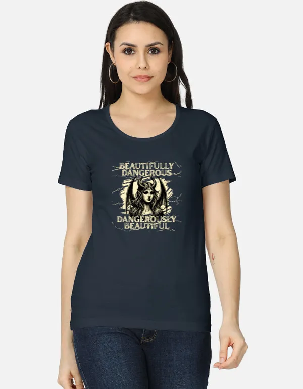 Navy_Blue_Cotton_Regular_Fit_Graphic_T_Shirt_For_Women