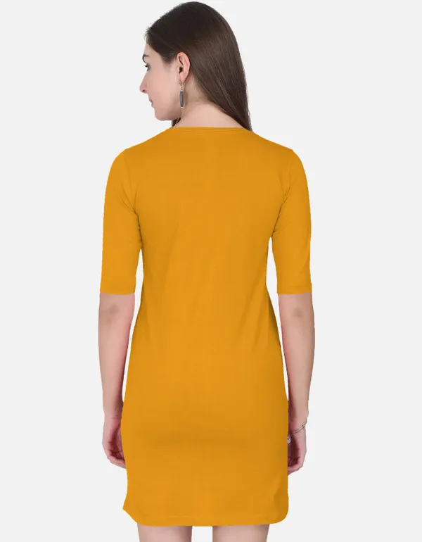 Golden_Yellow_Cotton_Relaxed_Fit_T_Shirt_Dress_For_Women