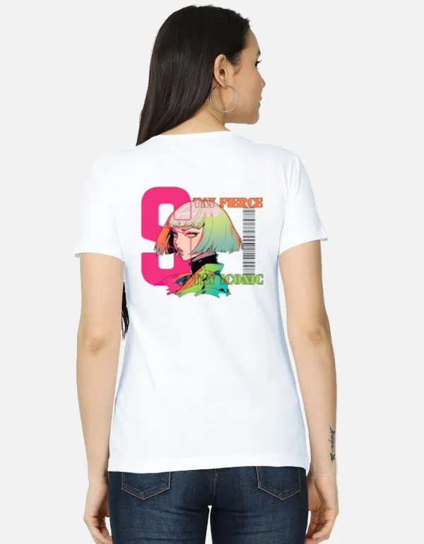 White_Cotton_Regular_Fit_Anime_Graphic_T_Shirt_For_Women