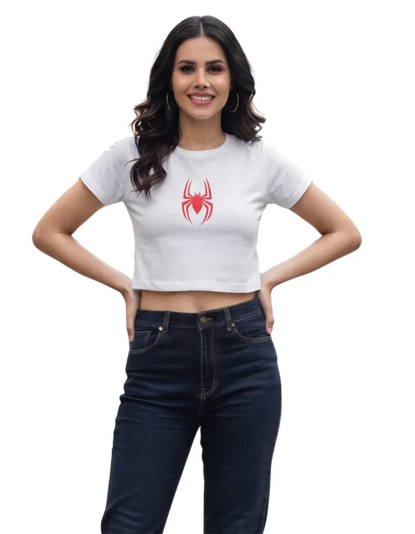 Women's_Black_Spider_Graphic_Print_Crop_Top_|_Spider_Streetwear_Series