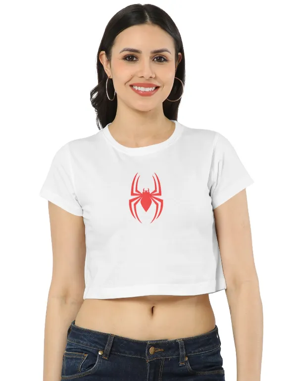 Women's_Black_Spider_Graphic_Print_Crop_Top_|_Spider_Streetwear_Series
