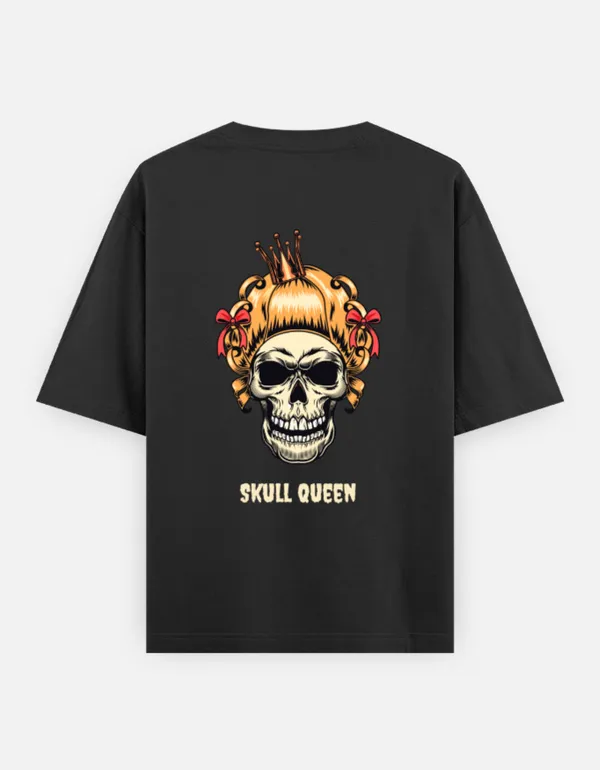 Black_Cotton_Oversized_Skull_Queen_Graphic_T_Shirt_For_Women