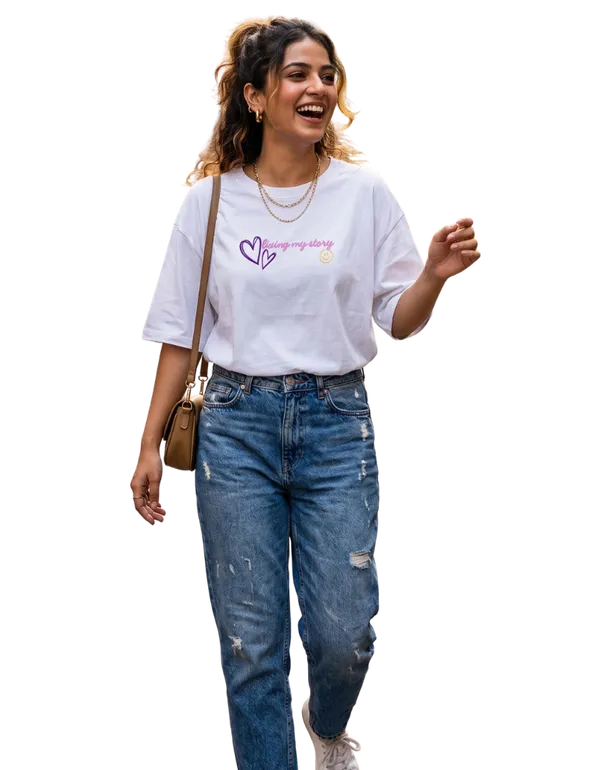 White_Cotton_Oversized_Anime_Graphic_T_Shirt_For_Women