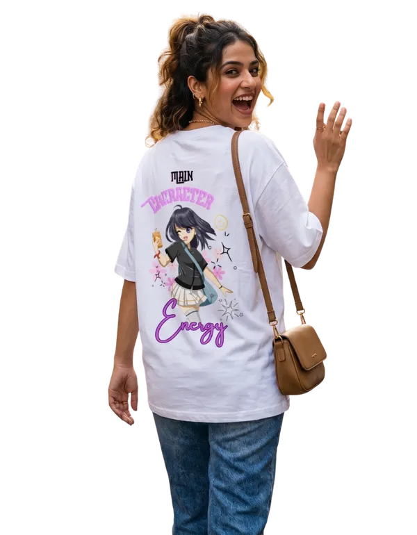 White_Cotton_Oversized_Anime_Graphic_T_Shirt_For_Women