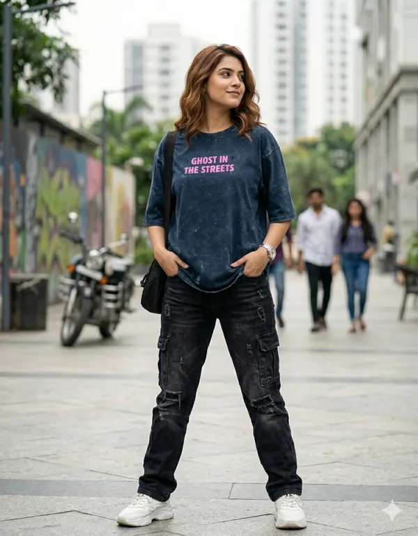 Navy_Blue_Cotton_Oversized_Acid_Wash_Graphic_T_Shirt_For_Women