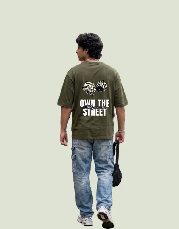 Olive_Green_Cotton_Oversized_Stay_Raw_Graphic_T_Shirt_For_Men