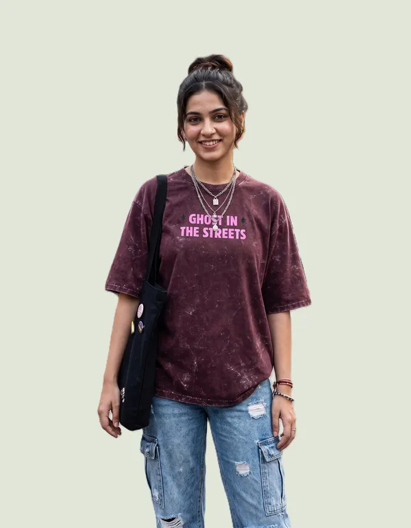 Maroon_Cotton_Oversized_Acid_Wash_Graphic_T_Shirt_For_Women