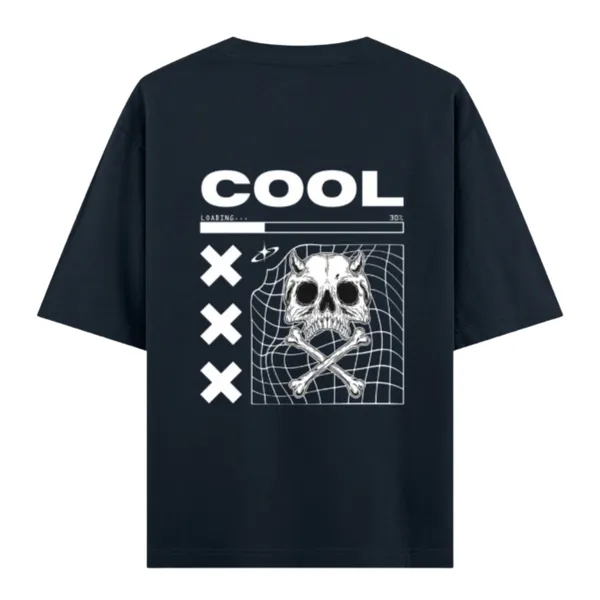 Navy_Blue_Cotton_Oversized_Cyberpunk_Skull_Graphic_T_Shirt_For_Men