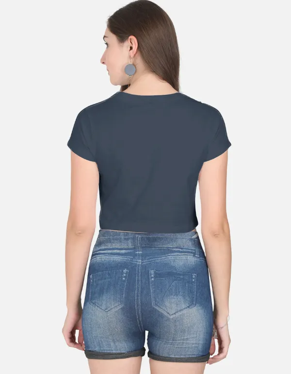 Navy_Blue_Cotton_Crop_Samurai_Warrior_Graphic_T_Shirt_For_Women
