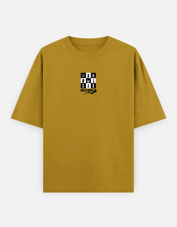 Mustard_Yellow_Cotton_Oversized_Chess_Graphic_T_Shirt_For_Men