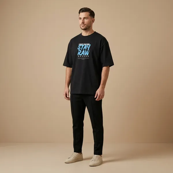 Black_Cotton_Oversized_Stay_Raw_Graphic_T_Shirt_For_Men