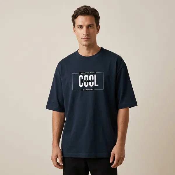 Navy_Blue_Cotton_Oversized_Cyberpunk_Skull_Graphic_T_Shirt_For_Men