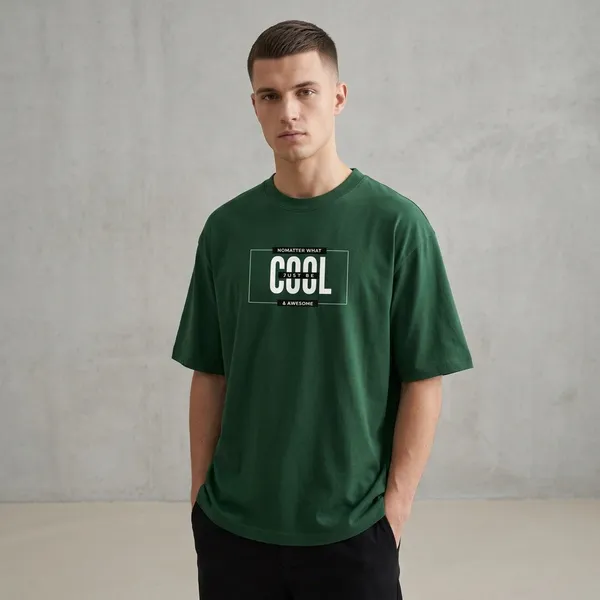 Bottle_Green_Cotton_Oversized_Cyberpunk_Skull_Graphic_T_Shirt_For_Men