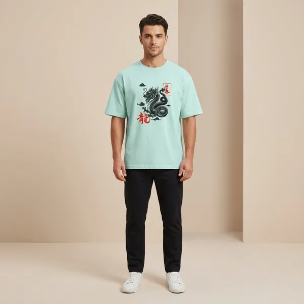 Mint_Cotton_Regular_Fit_Japanese_Dragon_Graphic_T_Shirt_For_Men
