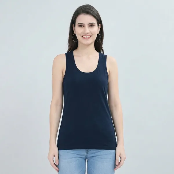 Navy_Blue_Cotton_Regular_Fit_Sleeveless_Tank_Top_For_Women
