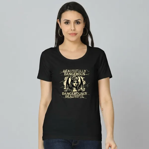 Black_Cotton_Regular_Fit_Graphic_T_Shirt_For_Women