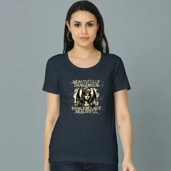 Navy_Blue_Cotton_Regular_Fit_Graphic_T_Shirt_For_Women