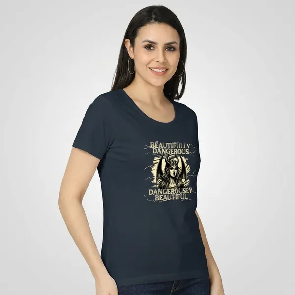 Navy_Blue_Cotton_Regular_Fit_Graphic_T_Shirt_For_Women