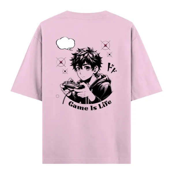 Light_Pink_Cotton_Oversized_Manga_Character_Graphic_T_Shirt_For_Men
