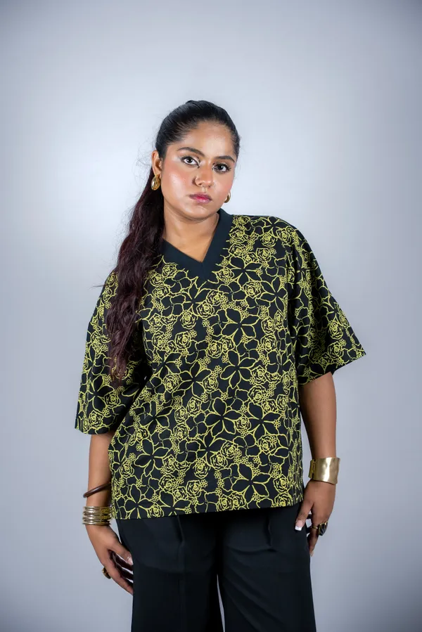 Noir_Bloom_Tee_For_Women
