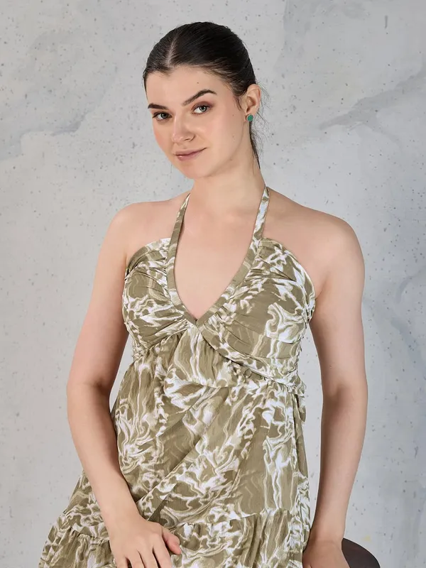 Women_Polyester_Fit_Flare_Midi_Dress