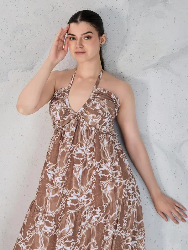 Women_Polyester_Fit_Flare_Midi_Dress