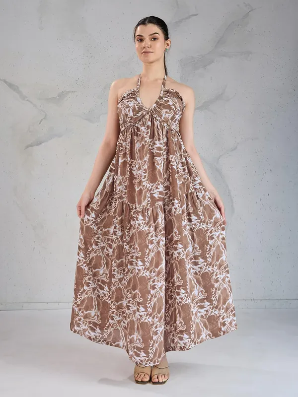 Women_Polyester_Fit_Flare_Midi_Dress