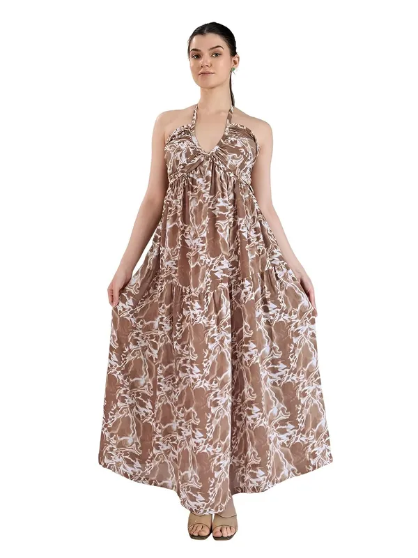 Women_Polyester_Fit_Flare_Midi_Dress