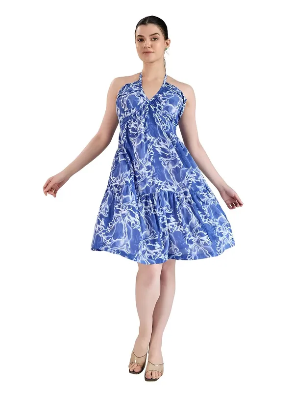 Women_Polyester_Fit_Flare_Midi_Dress