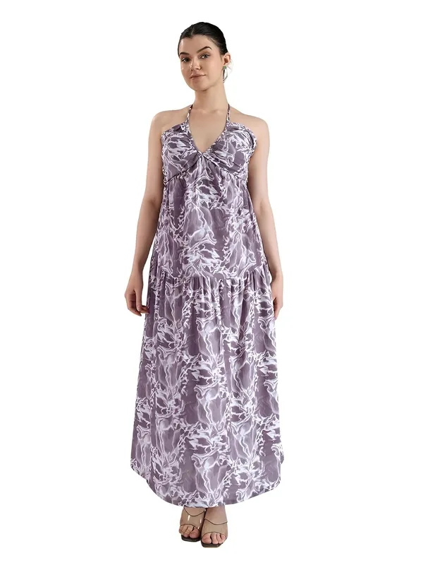Women_Polyester_Fit_Flare_Midi_Dress