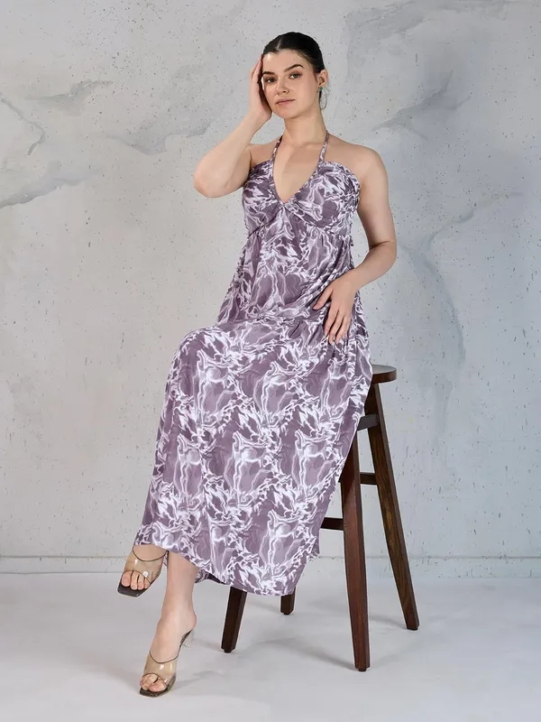 Women_Polyester_Fit_Flare_Midi_Dress