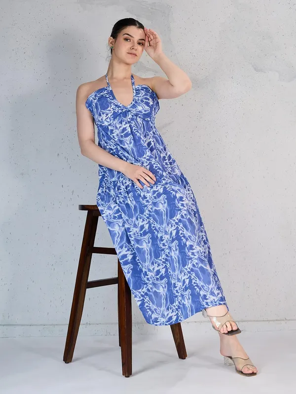 Women_Polyester_Fit_Flare_Midi_Dress