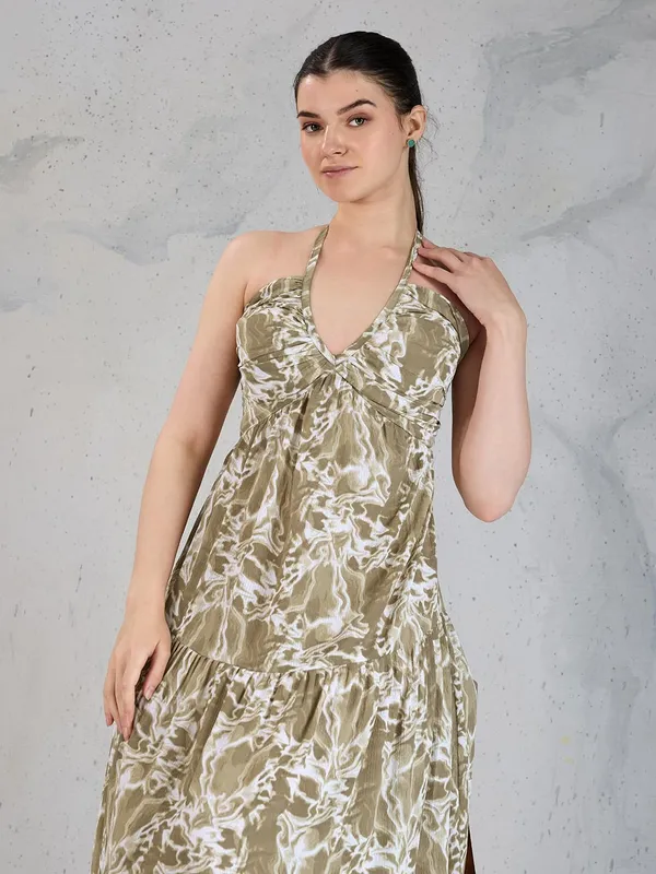 Women_Polyester_Fit_Flare_Midi_Dress