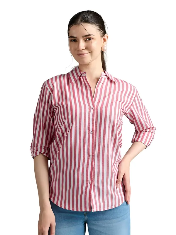 Womens_Cotton_Striped_Button_Down_Shirt