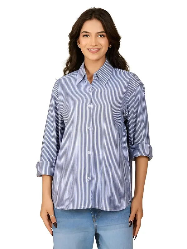 Womens_Cotton_Striped_Button_Down_Shirt