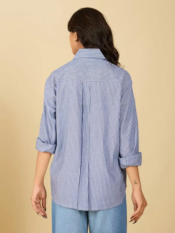 Womens_Cotton_Striped_Button_Down_Shirt