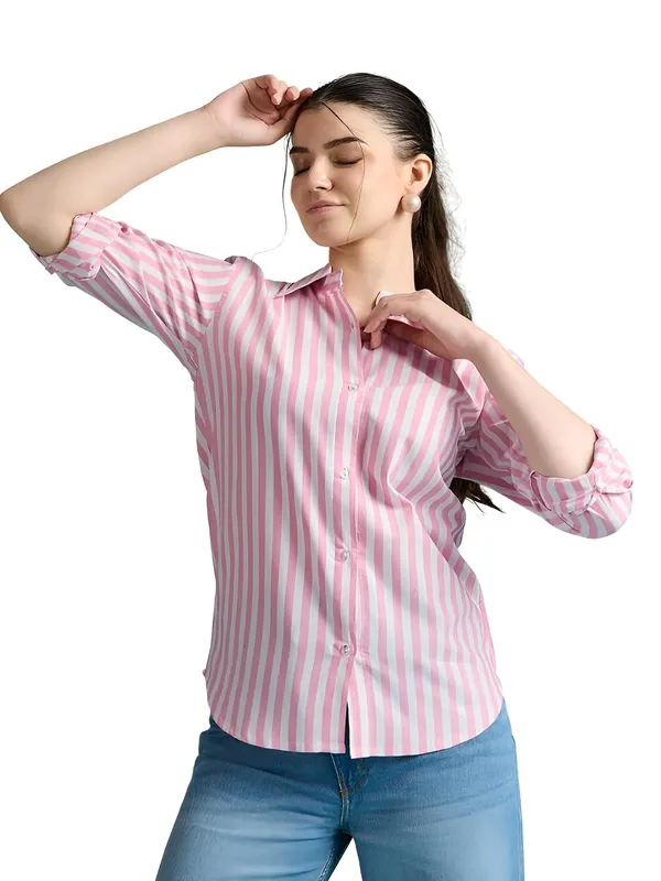 Womens_Cotton_Striped_Shirt