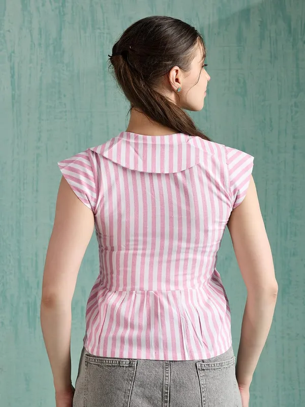 Womens_Cotton_Striped_Sleeveless_Top
