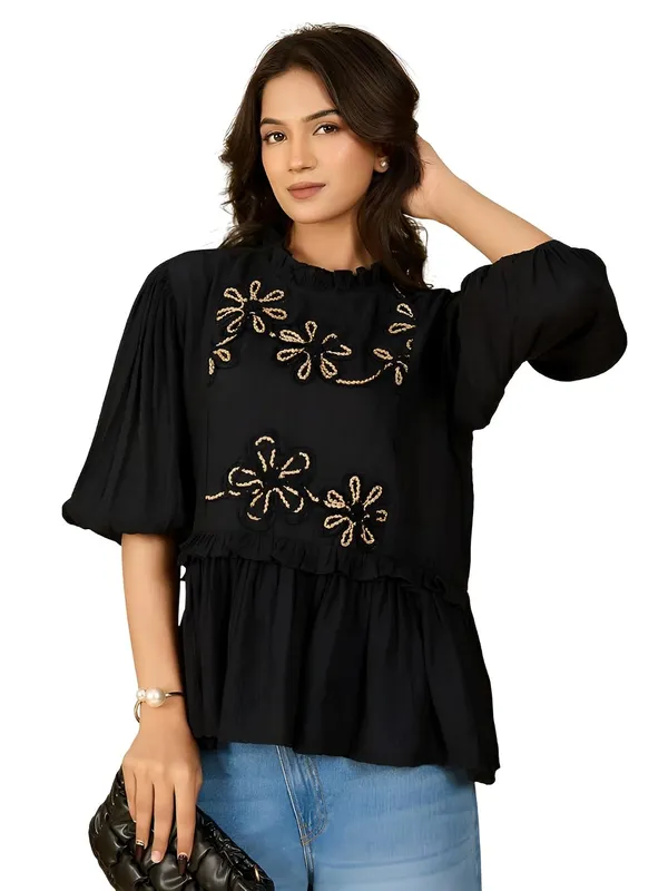 Womens_Embroidered_Nylon_Viscose_Top