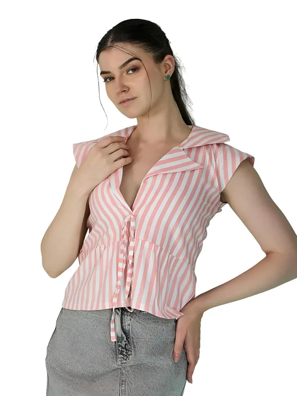 Womens_Cotton_Striped_Sleeveless_Top