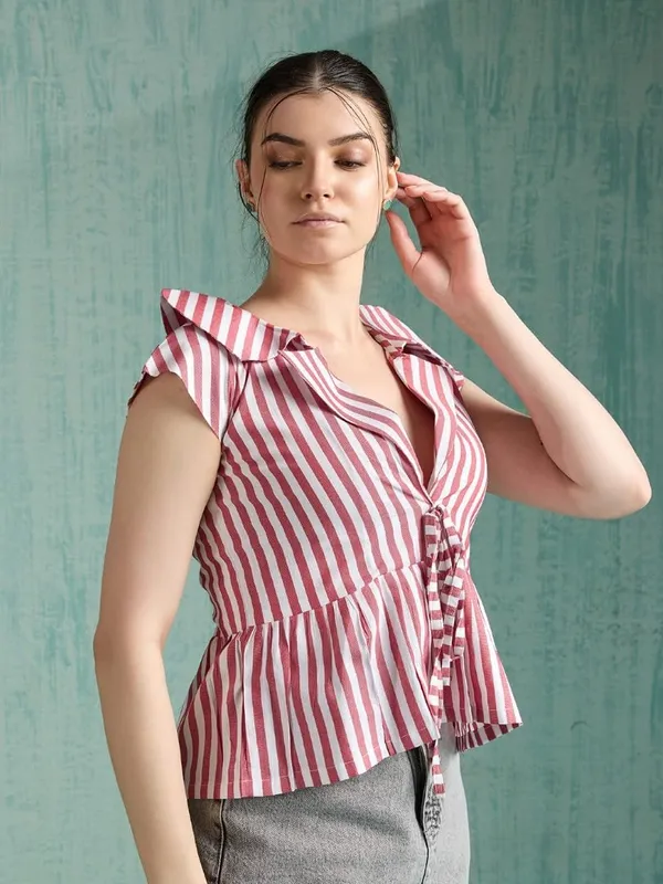 Womens_Cotton_Striped_Sleeveless_Top