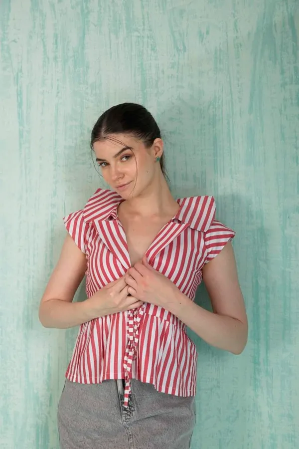 Womens_Cotton_Striped_Sleeveless_Top
