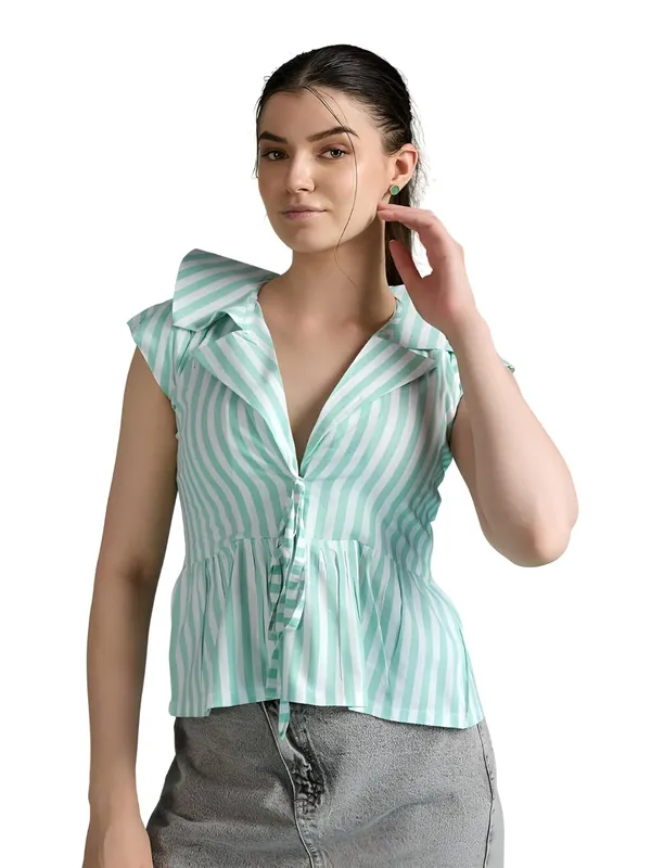 Womens_Cotton_Striped_Sleeveless_Top