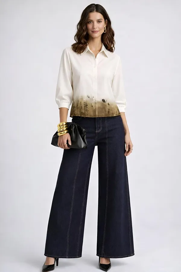 Womens_Printed_Button_Down_Shirt