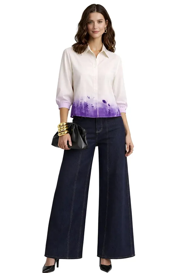 Womens_Printed_Button_Down_Shirt