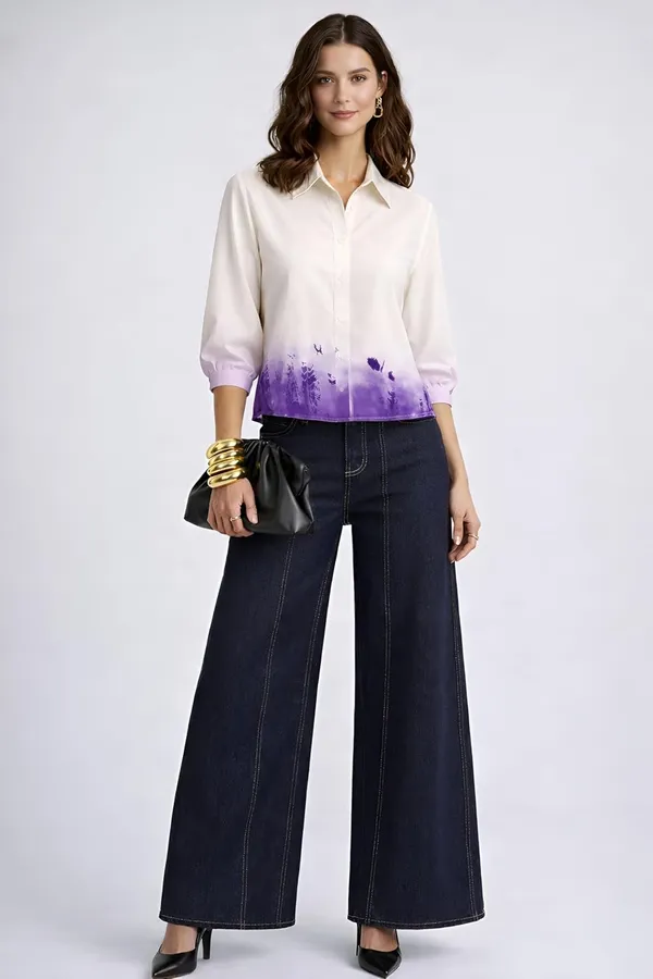 Womens_Printed_Button_Down_Shirt