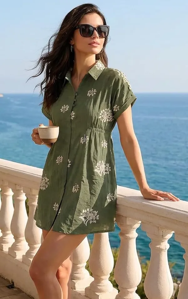 Womens_Printed_Mini_Dress_With_Button_Detail