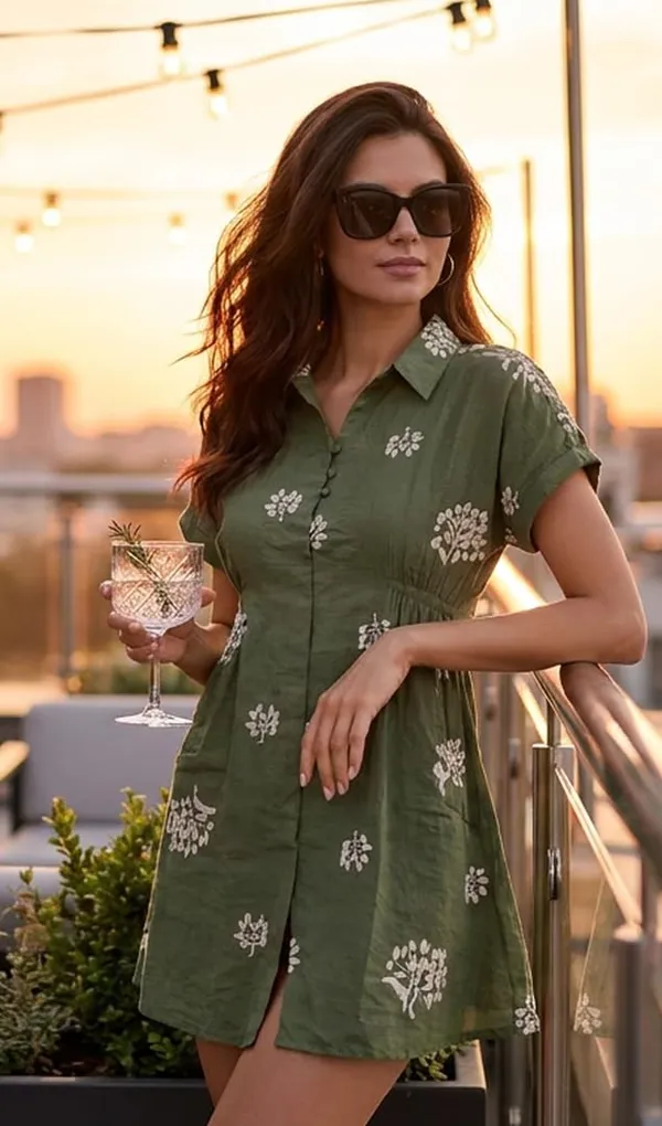Womens_Printed_Mini_Dress_With_Button_Detail