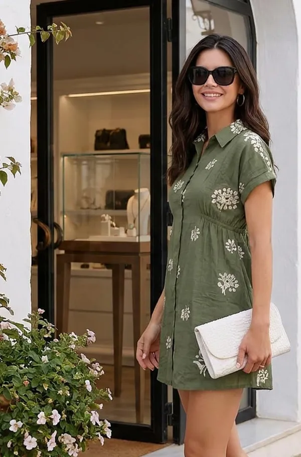 Womens_Printed_Mini_Dress_With_Button_Detail